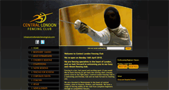 Desktop Screenshot of centrallondonfencingclub.com